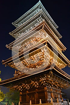 A fiveâ€storied pagoda